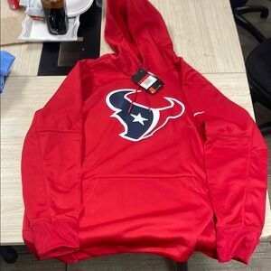 Nike Red Texans Pullover Hoodie